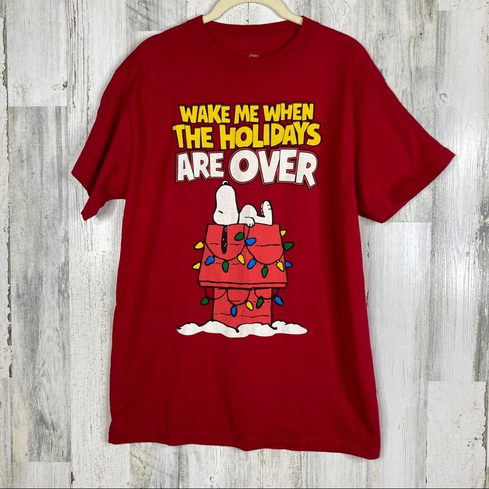 Snoopy Christmas short sleeve T-shirt - Picture 2 of 4